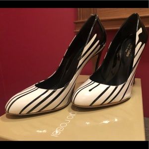 Sergio Rossi Black & White Patent Leather